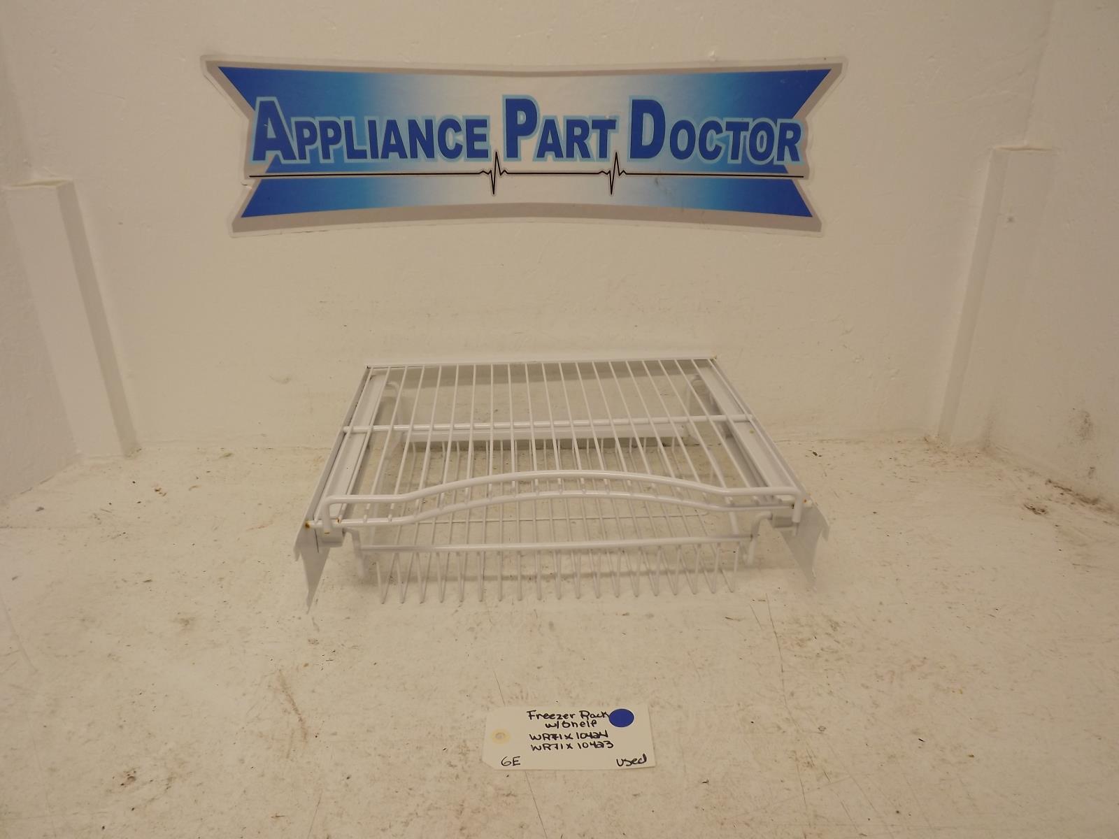 GE Refrigerator WR71X10423 Freezer Rack w/Shelf Used GE Refrigerator WR71X10423 Freezer Rack w/Shelf Used